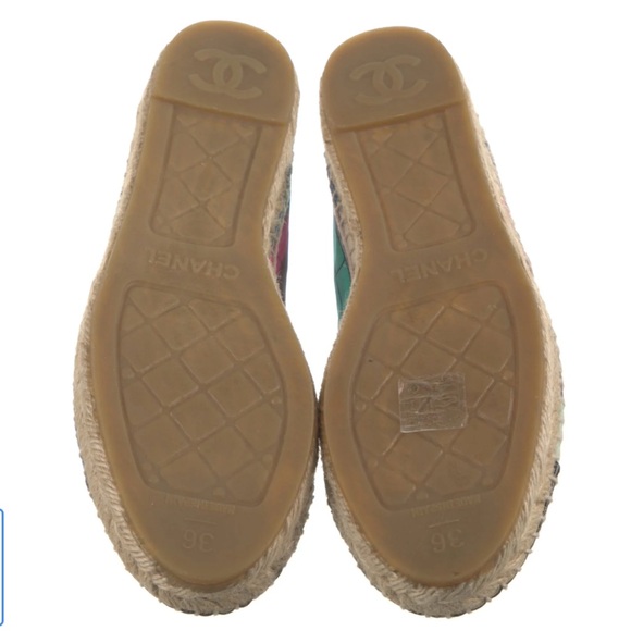 NWT Chanel 2017 Interlocking CC Logo $825 Espadrilles - Picture 5 of 5
